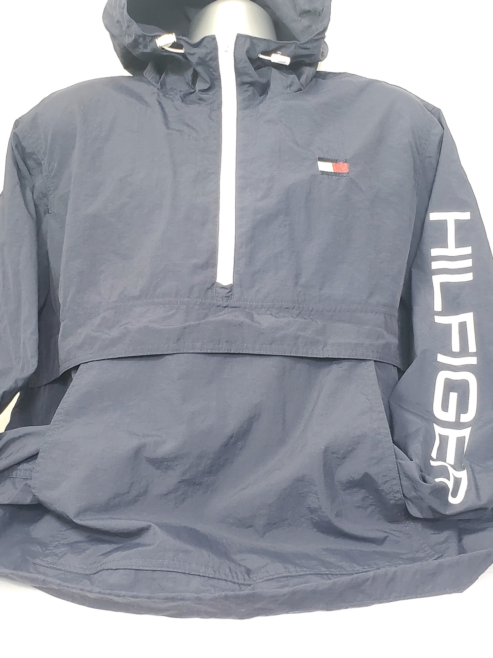 Tommy Hilfiger Navy Pullover Anorak with Hood
